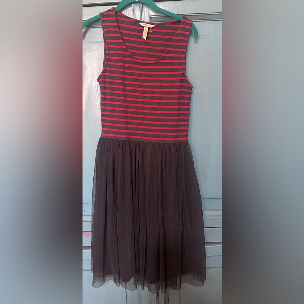 Matilda Jane Pink and Grey Striped Top